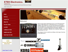 Tablet Screenshot of etekelectronics.com